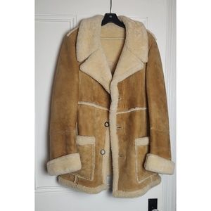 Vintage Shearling and Suede Coat